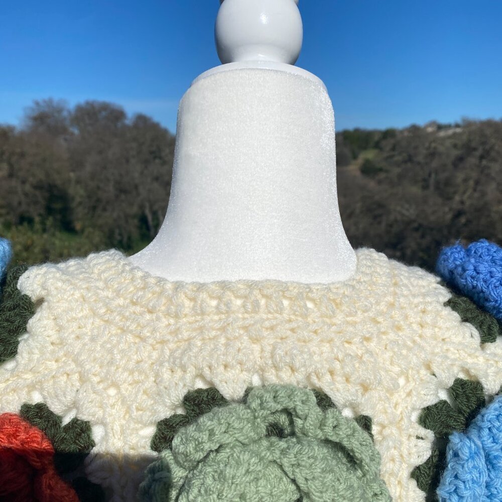 Handmade Crochet Flower Cardigan - Picture 5 of 11